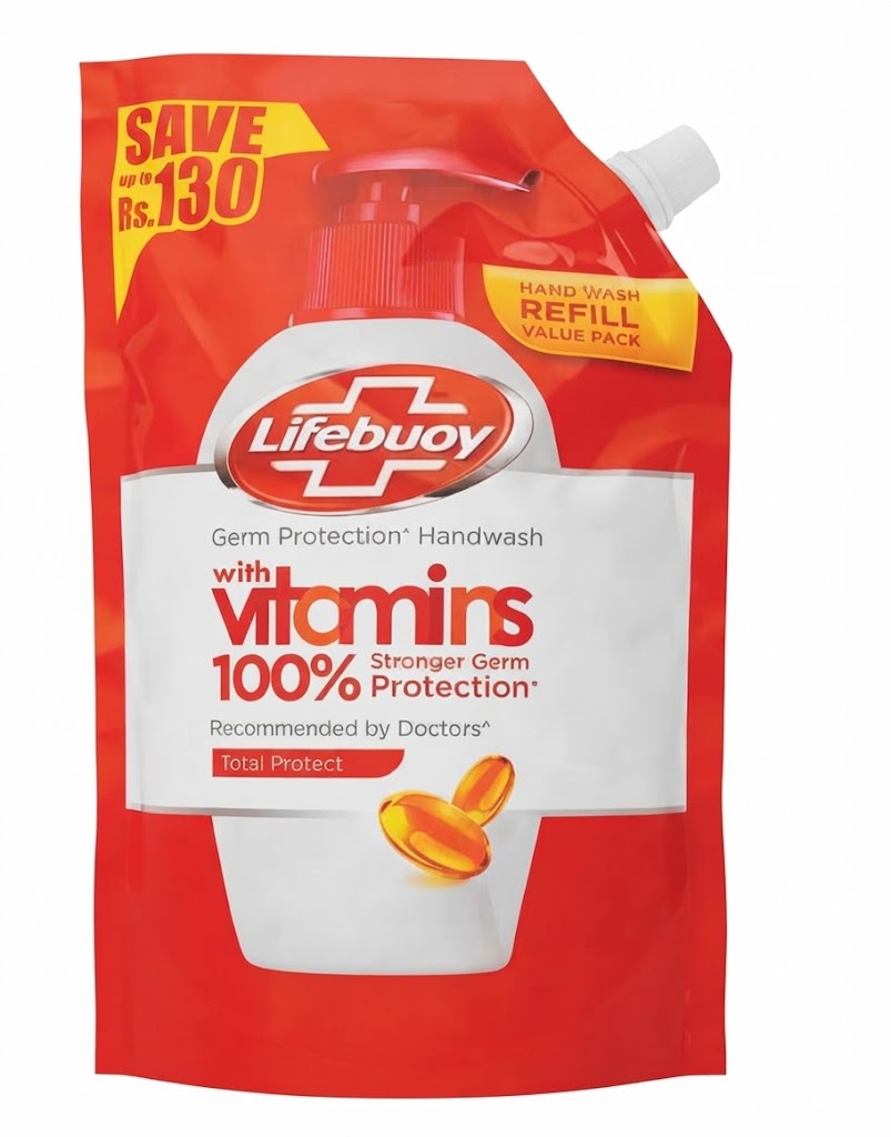 Lifebuoy Total Protect Handwash Refill Value Pack with Vitamins 400ml