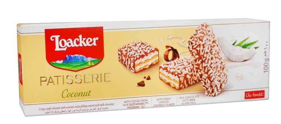 Loacker Patisserie Coconut waffers 100g
