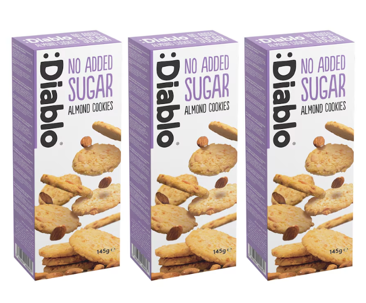 Diablo No Added Sugar Almond Cookies 135g