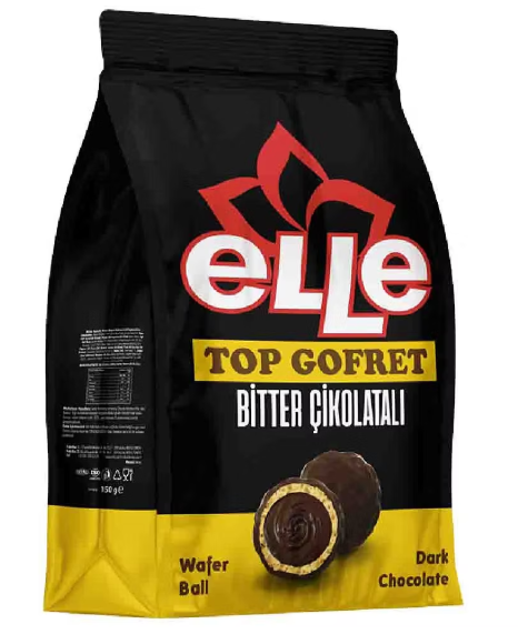 Elle Wafer Ball Dark Chocolate 150g