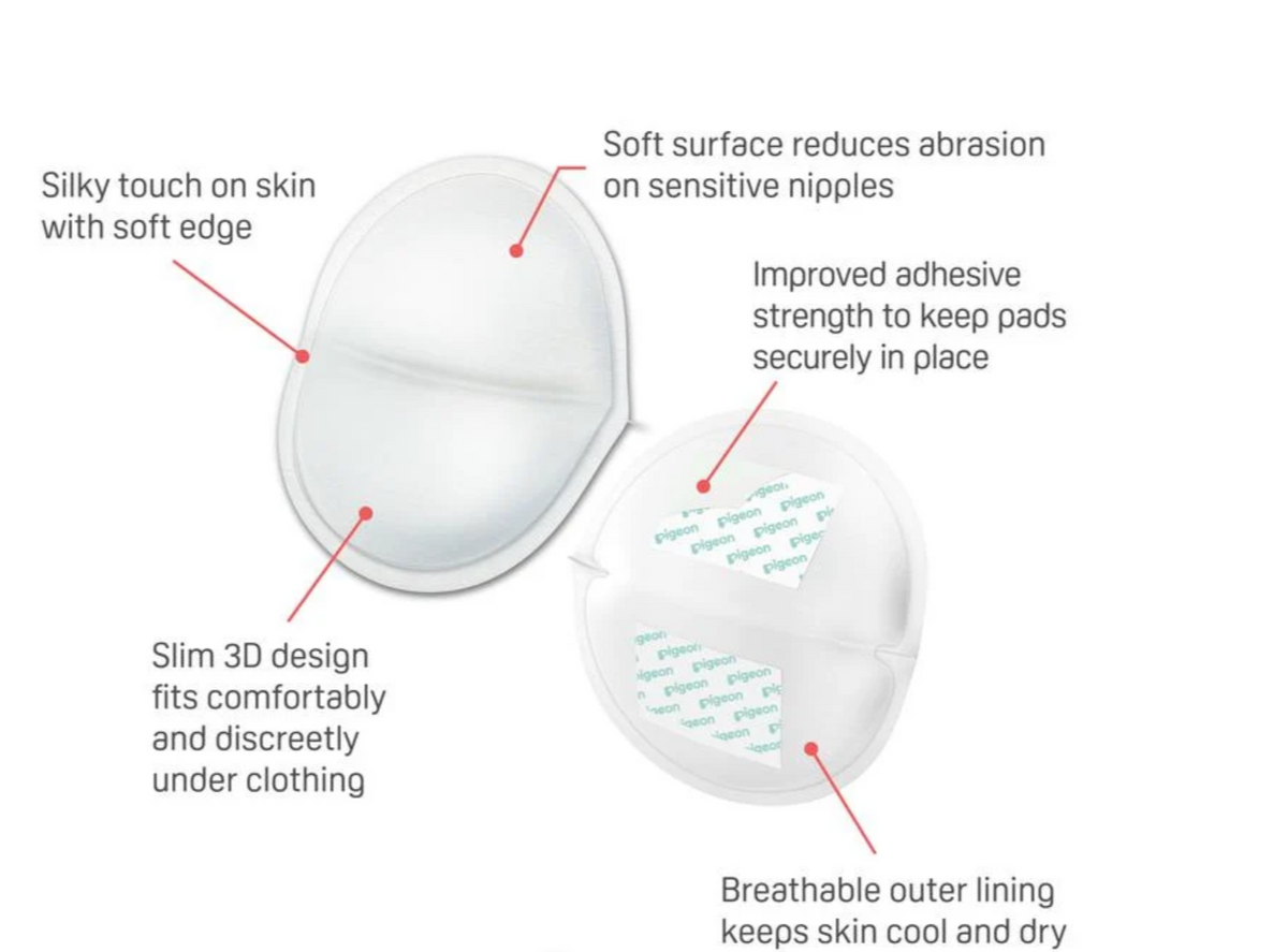 Pigeon Breast Pads Comfy Feel 60 Pcs