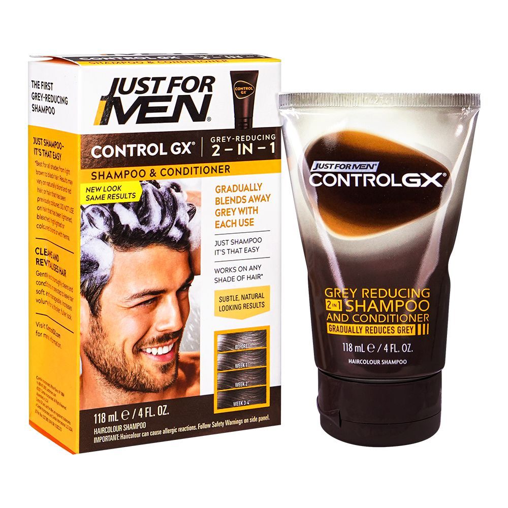 Just For Men Control GX – Shampoo & Conditioner 2-in-1 – 118ml