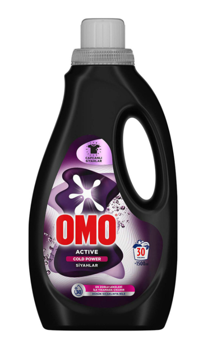Omo Active Cold Power Liquid Detergent 1500ml (Blacks)