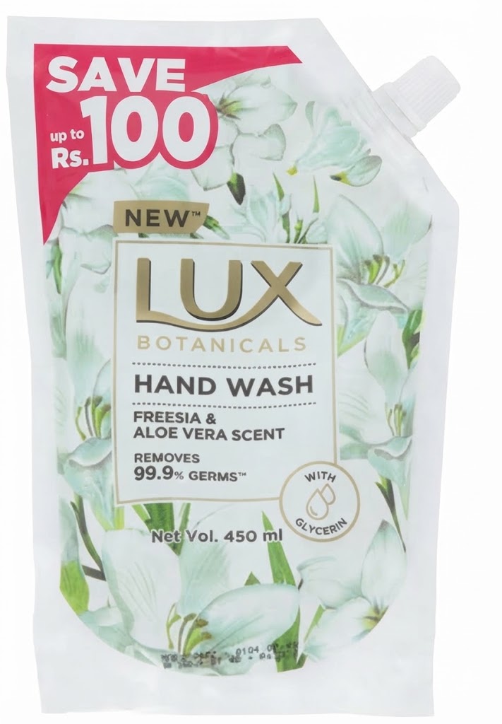Lux Botanicals Hand Wash Freesia & Aloe Vera Scent 450ml