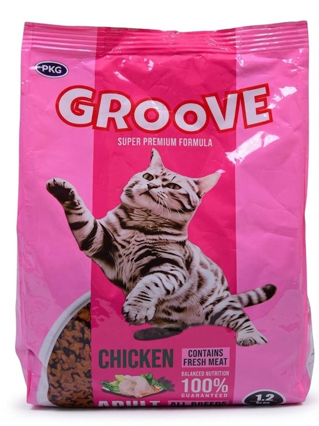 Groove Cat Food – Chicken Adult All Breeds – 1.2kg