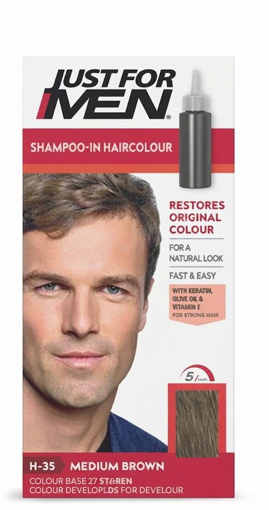 Just For Men Shampoo-In Haircolour Medium Brown H-35