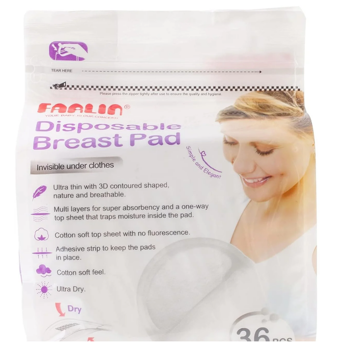 Farlin Disposable Breast Pads 36 Pcs (Invisible Under Clothes)