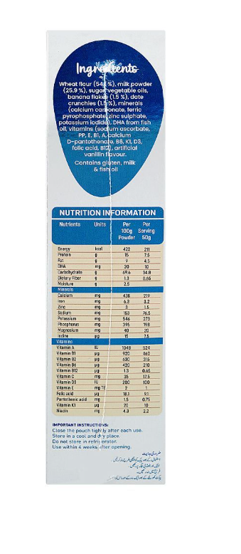 Searle Prep-up Gold Wheat Milk Banana & Dates Baby Cereal 175g