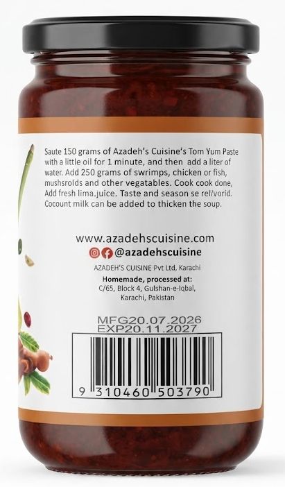 Azadeh's Cuisine Tom Yum Paste 340g