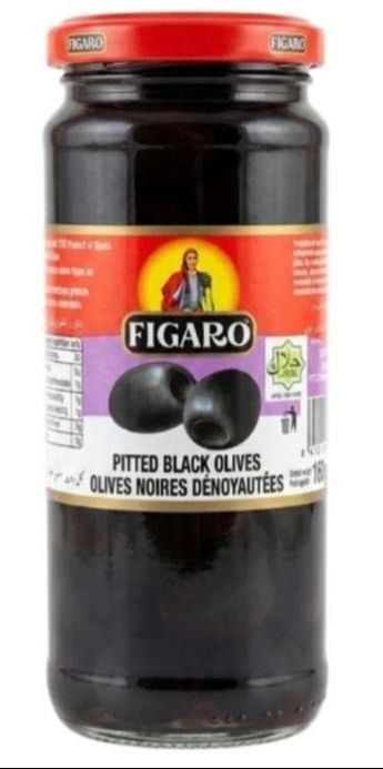 Figaro Pitted Black Olives 160g