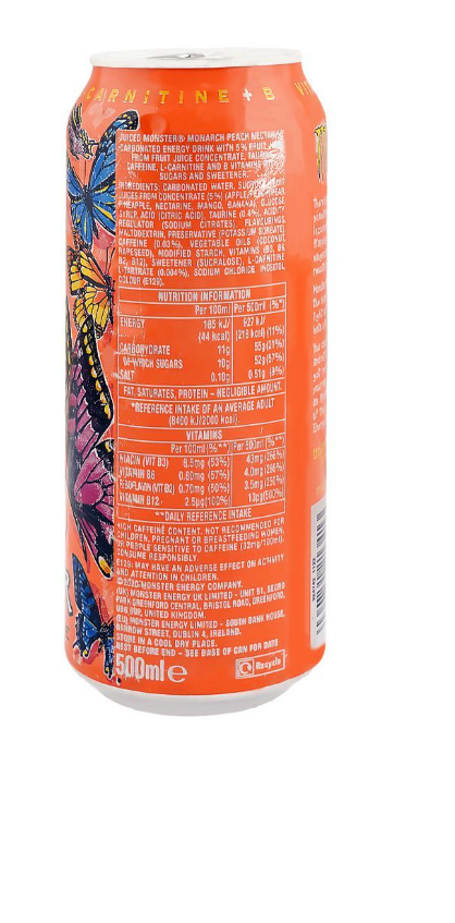 Monster Energy Juiced Monarch Peach Nectarine 500ml