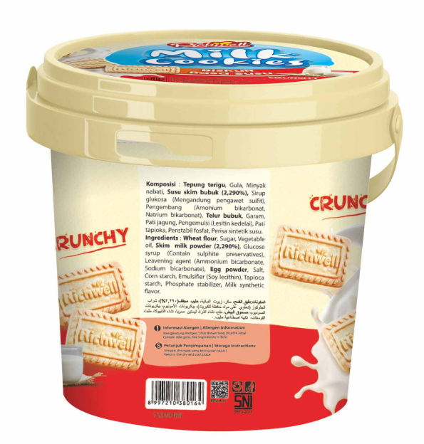 Richwell Milk Cookies Biskuit Rasa Susu 400g