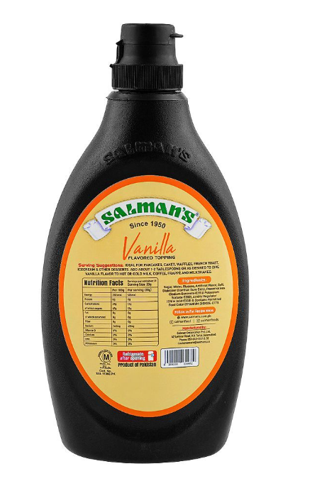Salman's Vanilla Flavored Topping 623g