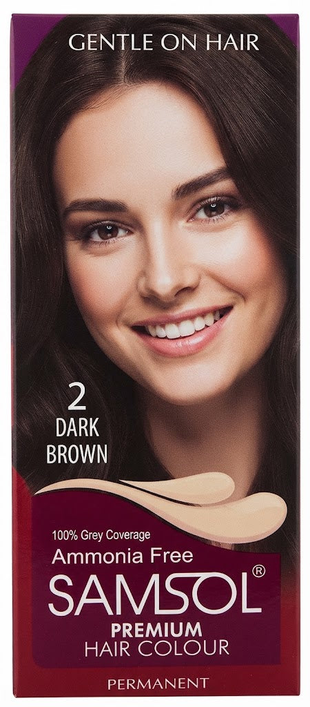 Samsol Premium Hair Colour 2 Dark Brown