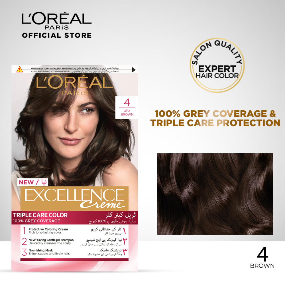 L'Oréal Paris Excellence Crème – 4 Brown