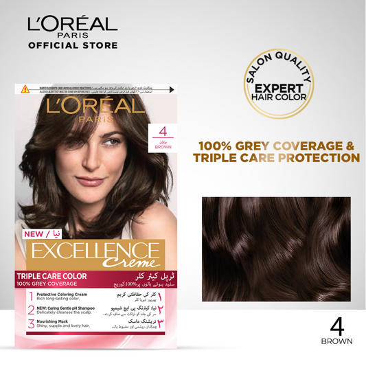 L'Oréal Paris Excellence Crème – 4 Brown