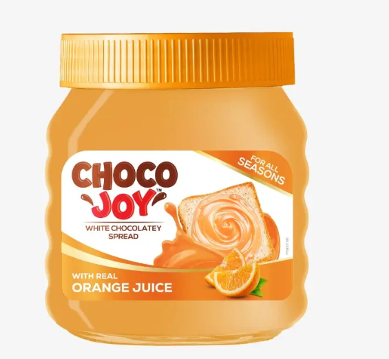 Choco Joy White Chocolatey Spread with Real Orange Juice 350g