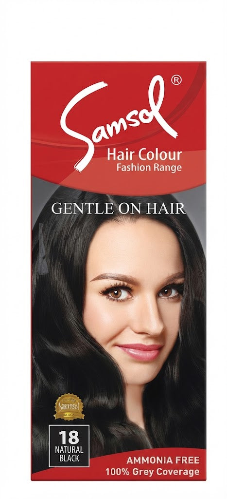 Samsol Hair Colour Fashion Range 18 Natural Black