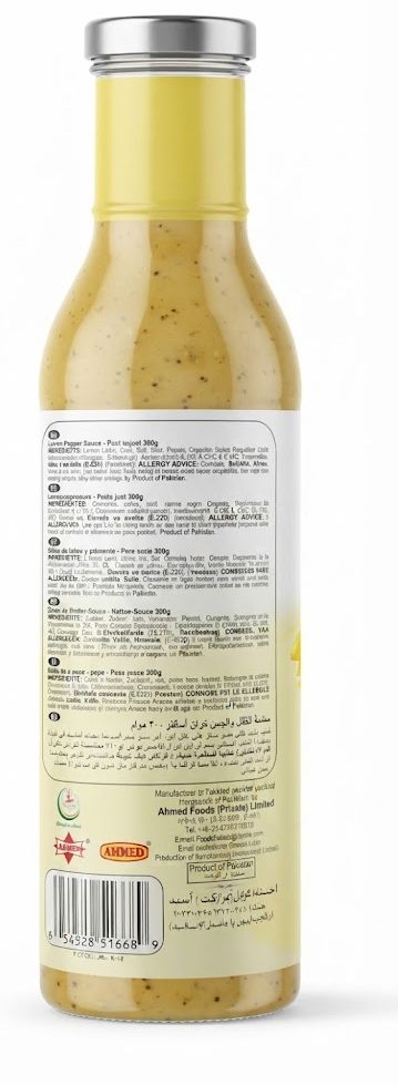 Ahmed Foods Lemon Pepper Sauce 300g