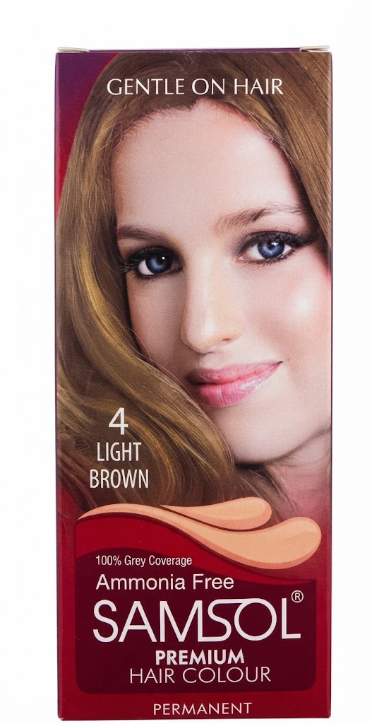 Samsol Premium Hair Colour 4 Light Brown