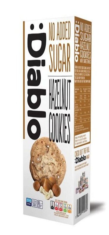 Diablo No Added Sugar Hazelnut Cookies 135g