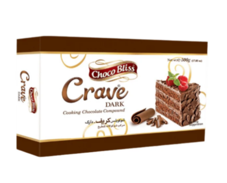 Choco Bliss Crave Dark Cooking Chocolate Compound 500g
