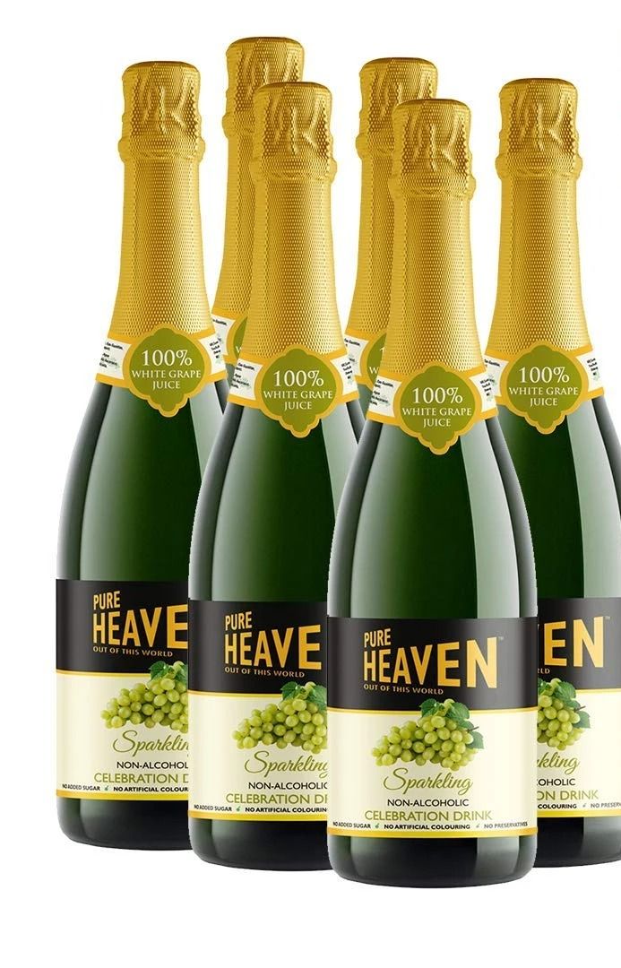 Pure Heaven Sparkling Non-Alcoholic White Grape Celebration Drink 750ml