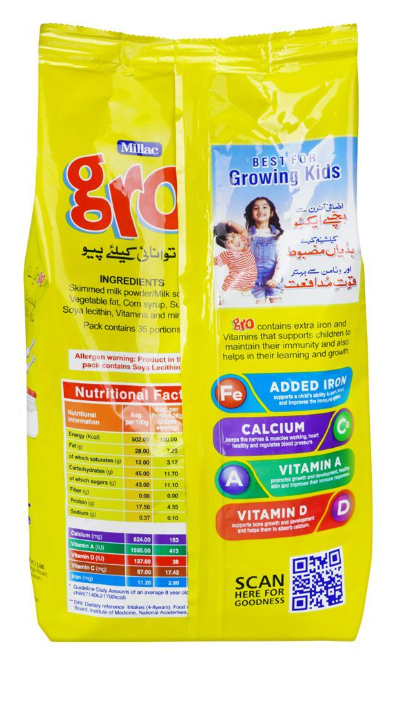 Millac Gro Milk Powder 900g