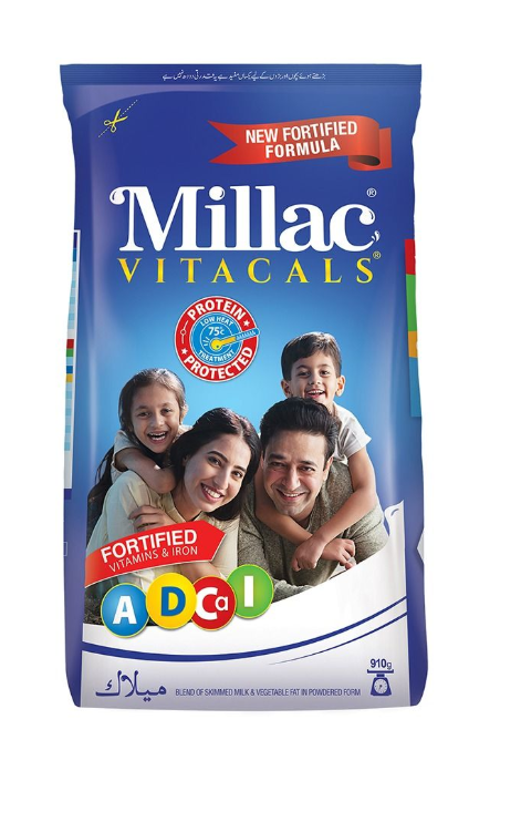 Millac Vitacals Fortified Milk Powder 910g Pouch