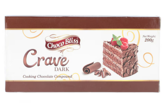 Choco Bliss Crave Dark Cooking Chocolate Compound 200g