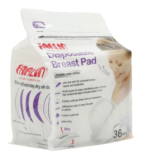 Farlin Disposable Breast Pads 36 Pcs (Invisible Under Clothes)