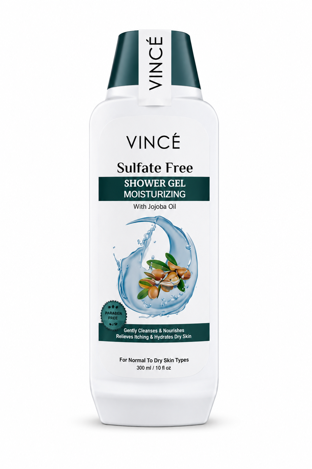 Vincé Sulfate Free Shower Gel Moisturizing with Jojoba Oil — 300ml