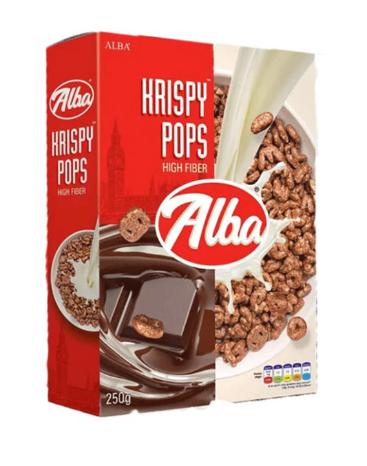 Alba Krispy Pops High Fiber Cereal 250g