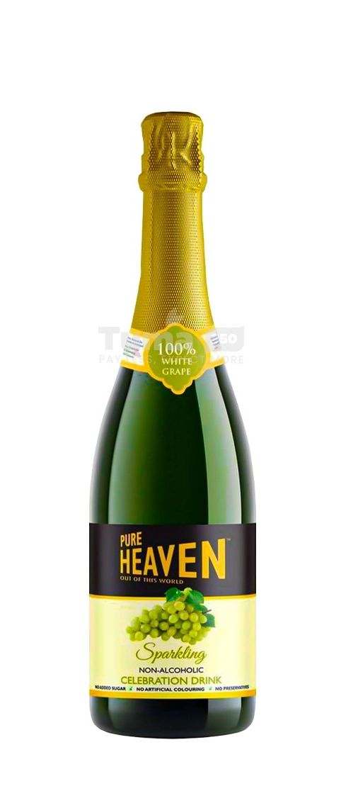 Pure Heaven Sparkling Non-Alcoholic White Grape Celebration Drink 750ml