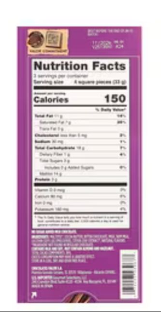Valor 0% Added Sugars Milk Chocolate 100g