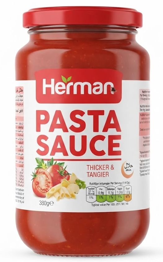 Herman Pasta Sauce Thicker & Tangier 380g