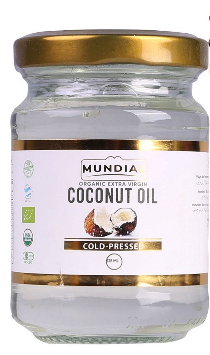 Mundial Organic Extra Virgin Coconut Oil Cold-Pressed 125ml