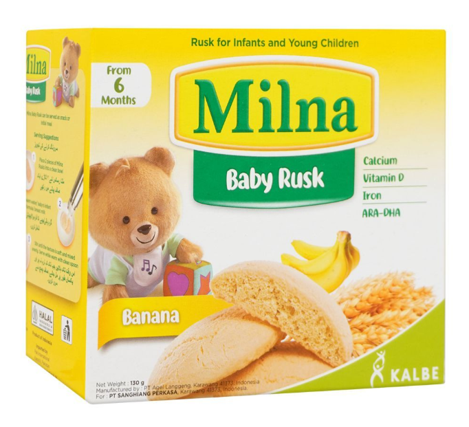 Milna Baby Rusk Banana 130g