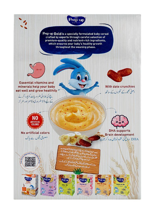 Searle Prep-up Gold Wheat Milk Banana & Dates Baby Cereal 175g
