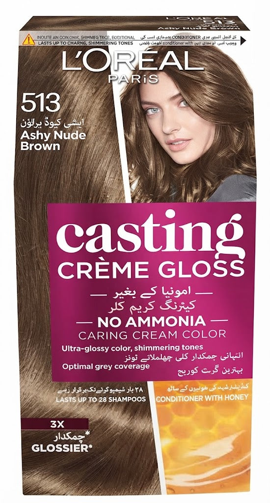 L'Oréal Paris Casting Crème Gloss 513 Ashy Nude Brown