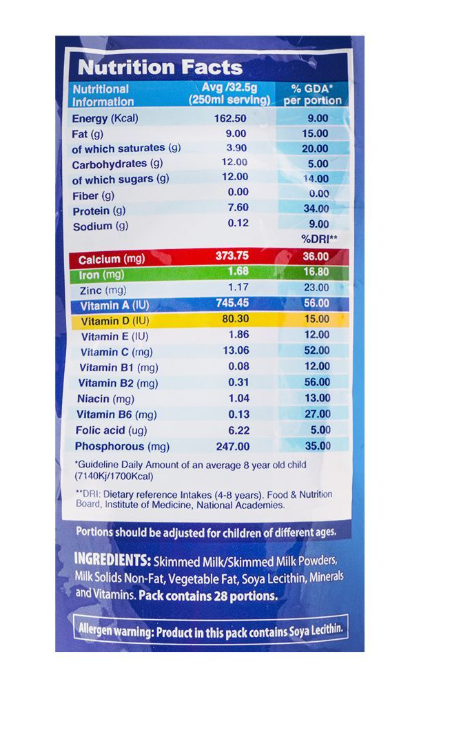 Millac Vitacals Fortified Milk Powder 910g Pouch