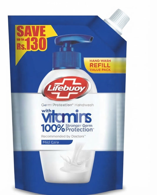 Lifebuoy Mild Care Hand Wash Refill 100% Stronger Germ Protection 400ml