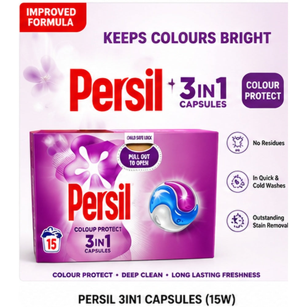 Persil 3-in-1 Colour Protect Capsules (15W)
