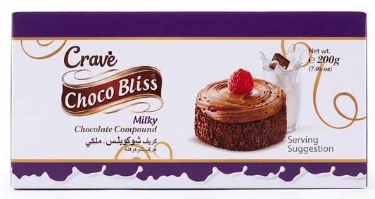Crave Choco Bliss Milky Chocolate Compound 200g