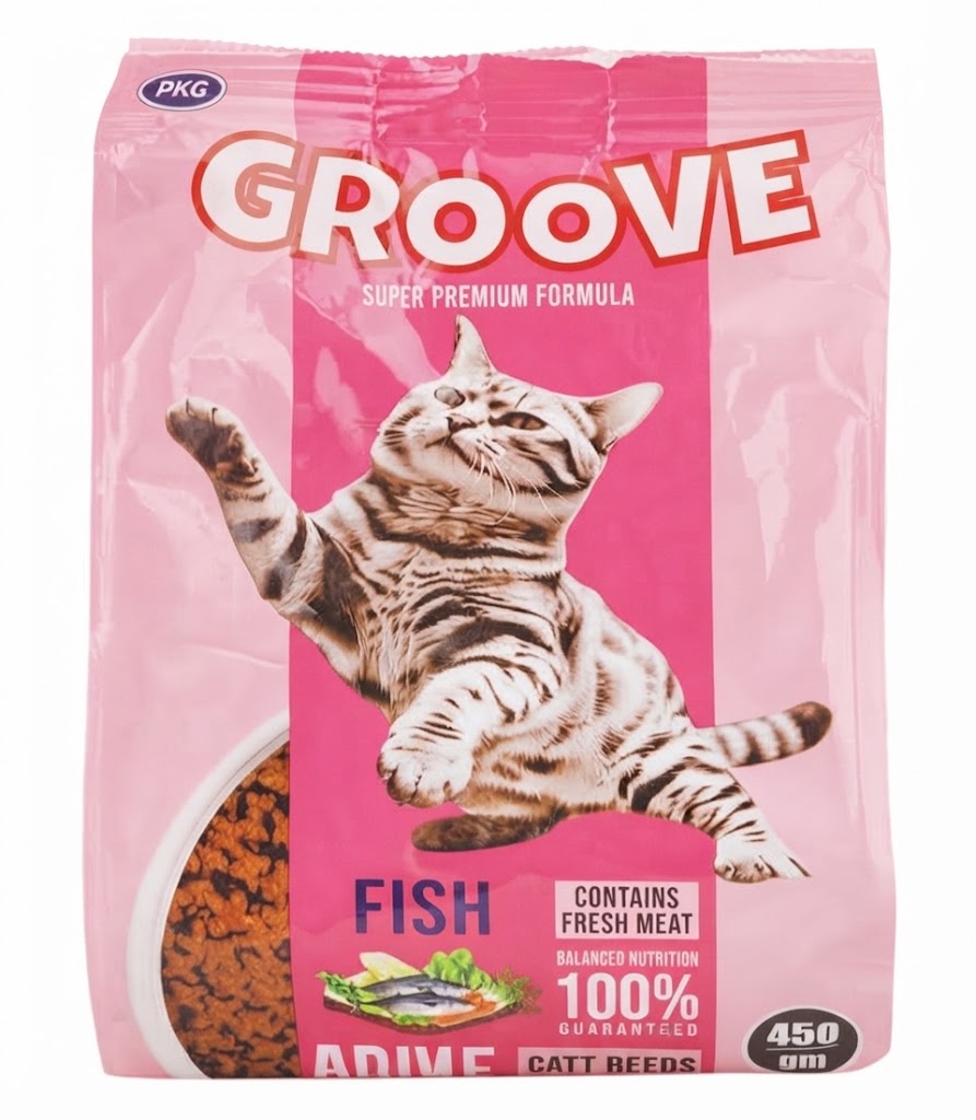 Groove Adult Cat Food -Fish- 450gm