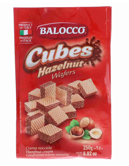 Balocco Cubes Hazelnut Wafers 250g
