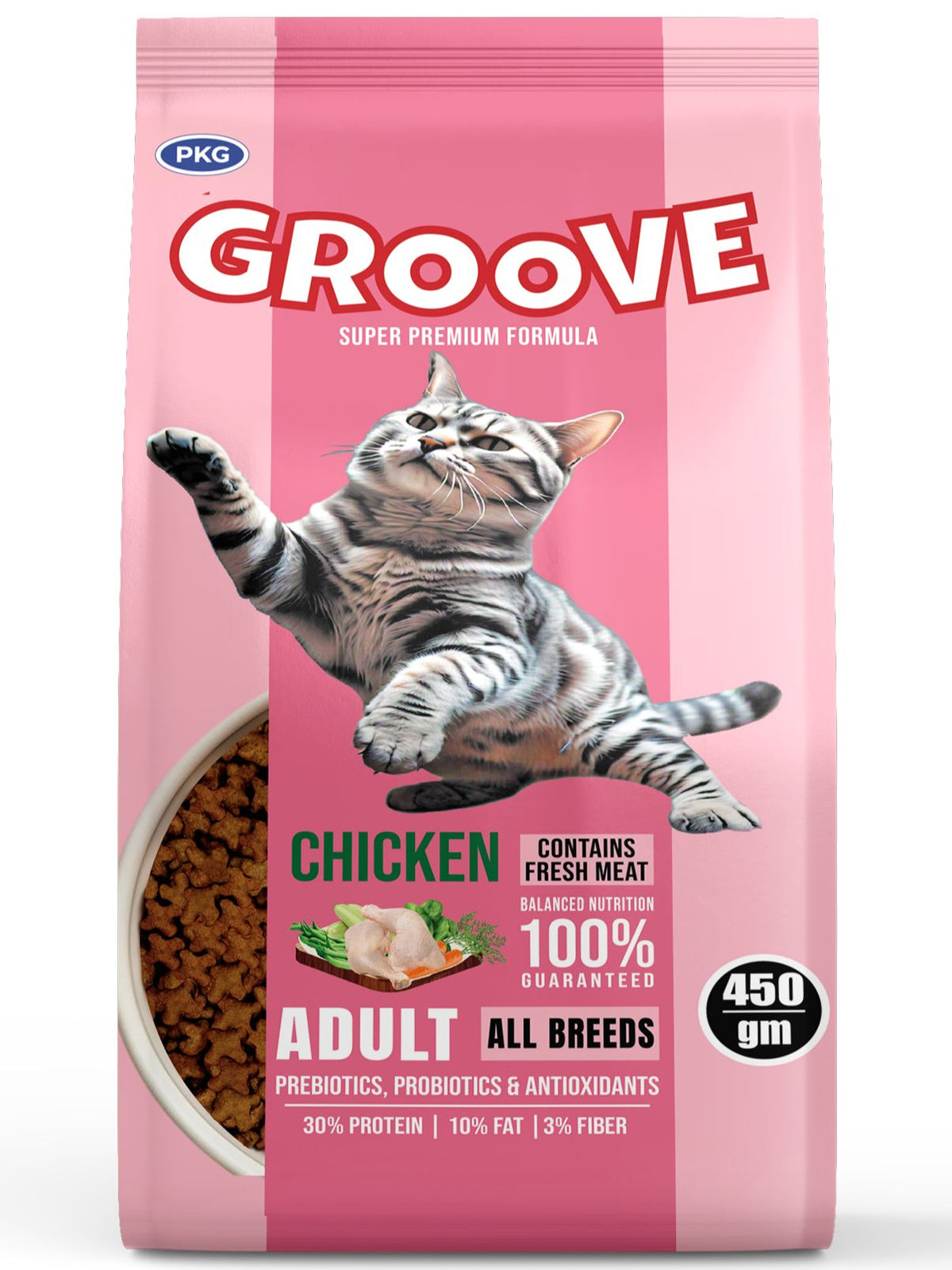 Groove Cat Food – Chicken Adult All Breeds – 450g