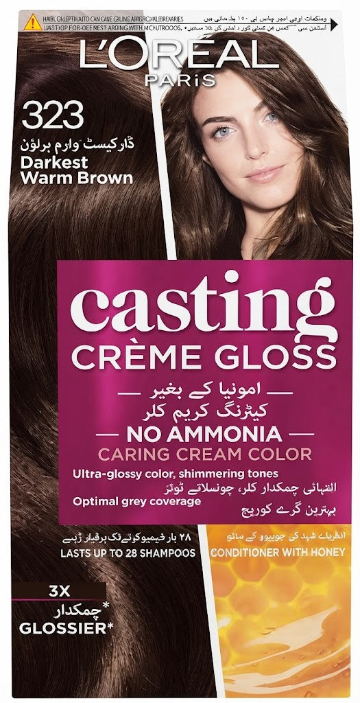 L'Oréal Paris Casting Crème Gloss 323 Darkest Warm Brown
