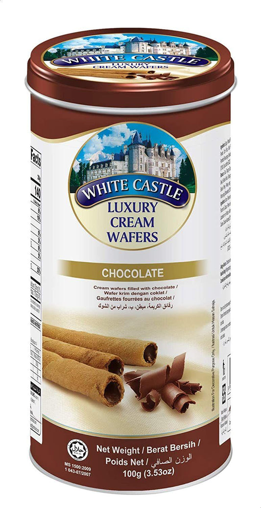 White Castle Luxury Cream Wafers Chocolate 100g