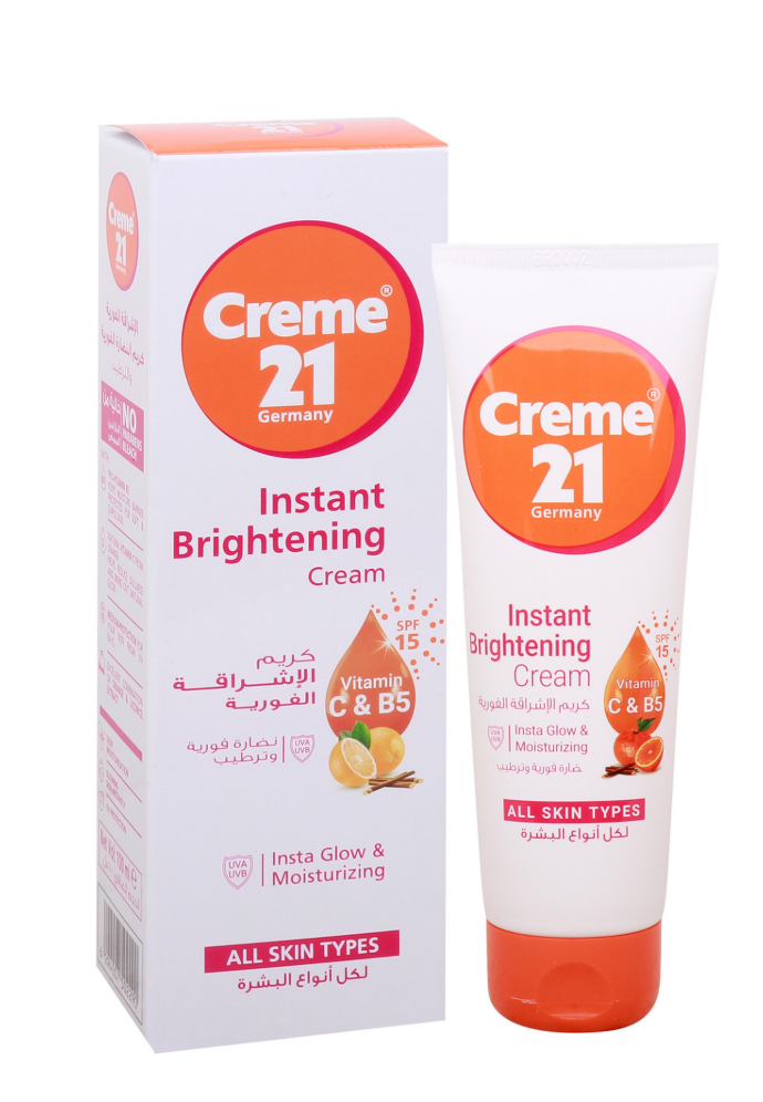 Creme 21 Instant Brightening Cream SPF 15 -100ml